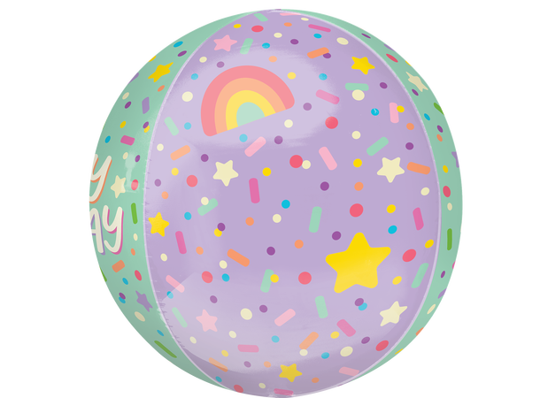 Ice Cream Party Birthday 1 Ballongball - ORBZ - 38x40cm 