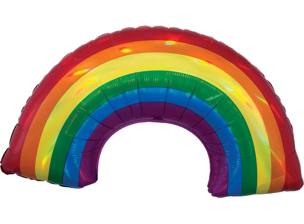 Iridescent Rainbow 1 Stor folieballong med form - 86x48cm