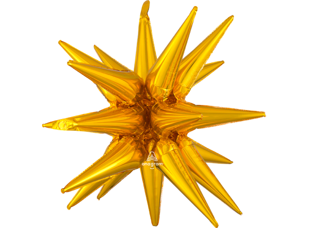 Magic Star™ Large Gold 1 Folieballong 3D - 76x88cm