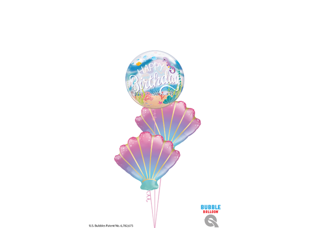 Mermaid Birthday Party 1 Bubbleballong - 56cm (22")