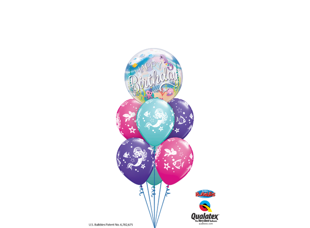 Mermaid Birthday Party 1 Bubbleballong - 56cm (22")