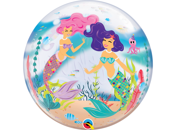 Mermaid Birthday Party 1 Bubbleballong - 56cm (22")