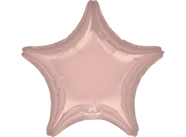 Metallic Pearl Pastel Pink 1 Folieballong - Stjerne - 19" (48cm)