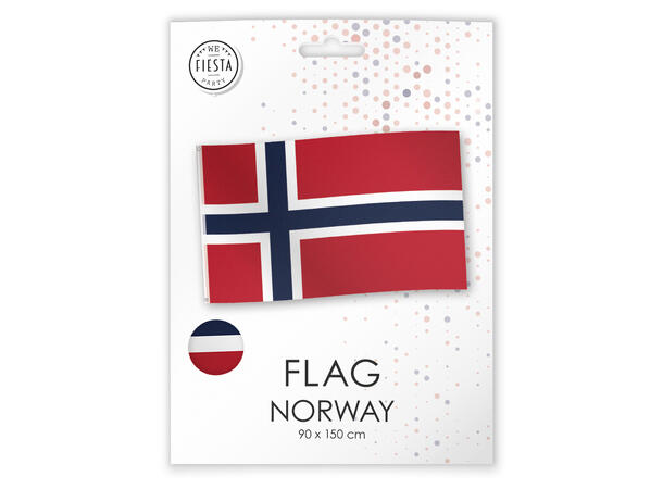 Norsk flagg 1 Flagg i stoff - 150x90cm