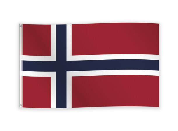 Norsk flagg 1 Flagg i stoff - 150x90cm