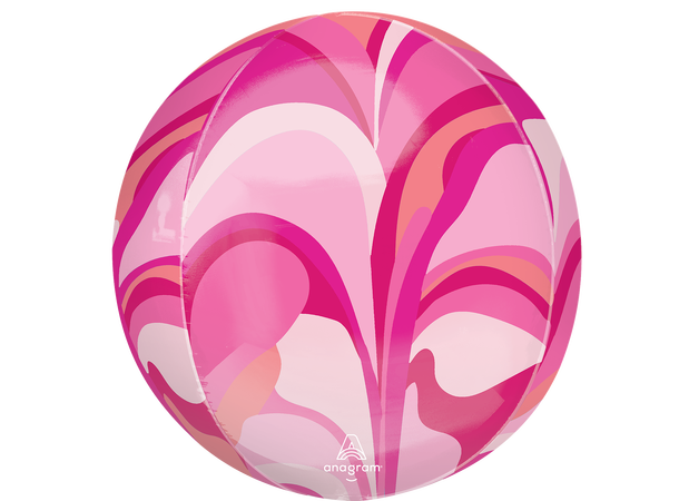Orbz™ Pink Macro Marble 1 Ballongball - ORBZ - 38x40cm