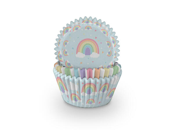 Pastel Rainbow 75 Cupcakeformer - 3,2x4,8cm