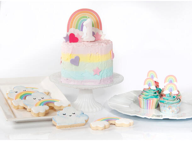 Pastel Rainbow 75 Cupcakeformer - 3,2x4,8cm 