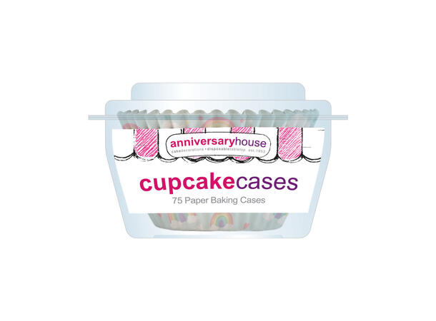Pastel Rainbow 75 Cupcakeformer - 3,2x4,8cm 