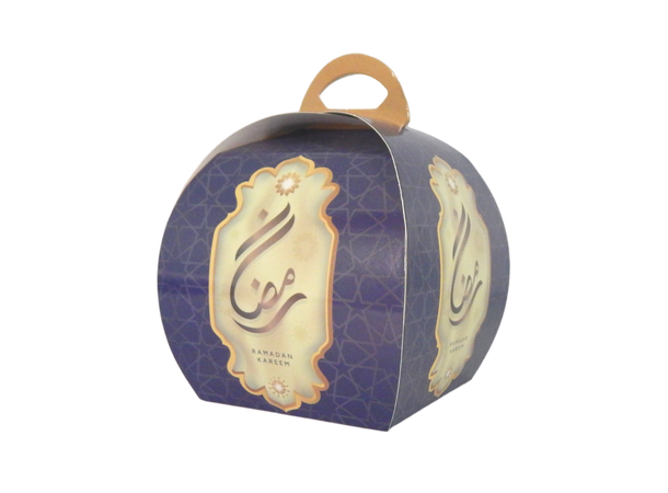 Ramadan Kareem Party - Blå 10 Godtebokser i papir - 10x8cm
