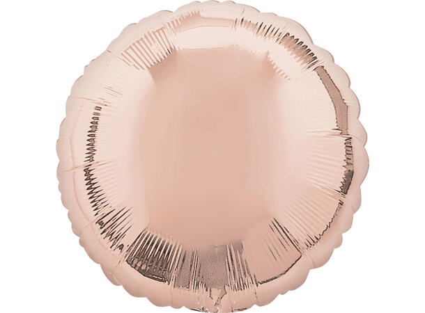 Rose Gold Decorator 1 Folieballong - Rund - 18" (43cm)