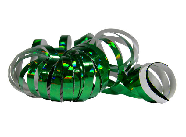 Serpentiner holografisk - Grønn metallic 2 pk Serpentiner ensidig - 4m