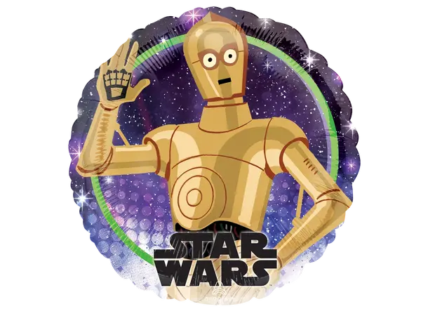 Star Wars Galaxy - C-3P0 1 Folieballong - Rund - 18" (43cm) 