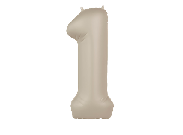 Tallballong - Creamy Latte 1 1 Folieballong - 86cm (34")