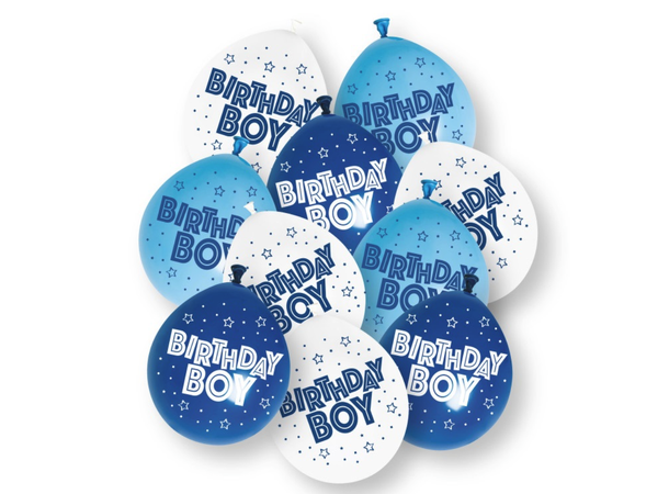 Birthday Boy - 3 fager assotert 10 Gummiballonger - 25cm (10")