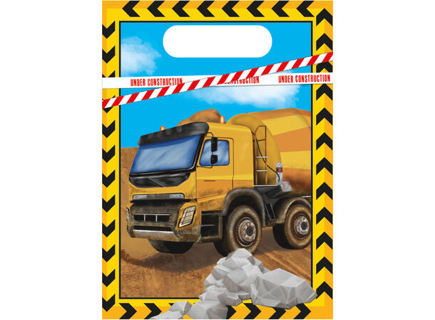 Construction 6 Godteposer i plast