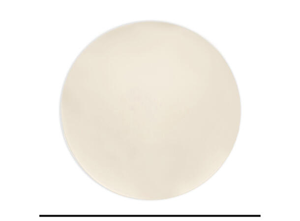 Ensfarget - Beige 4 Gjenbrukbare tallerkener i plast -20cm