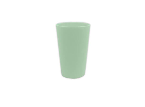 Ensfarget Pastell Mint 2 Gjenbrukbare kopper i plast - 2,5dl