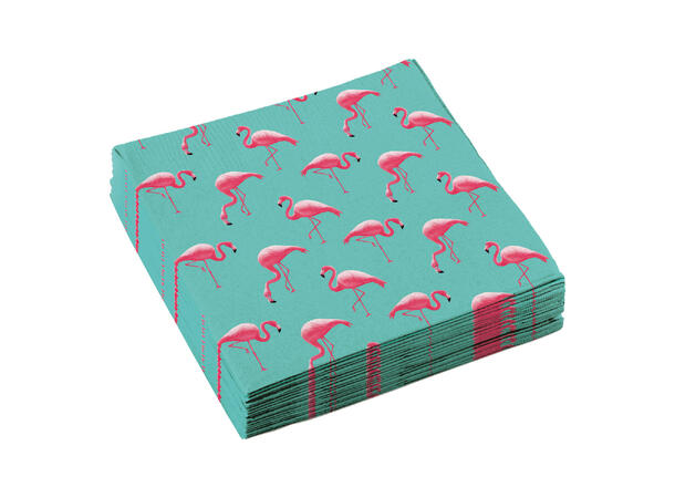 Flamingo Paradise 20 Lunsjservietter - 33x33cm