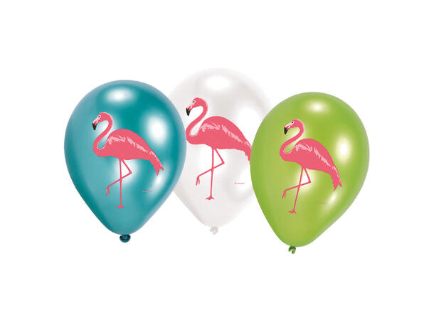 Flamingo Paradise 6 Gummiballonger - 28cm (11")
