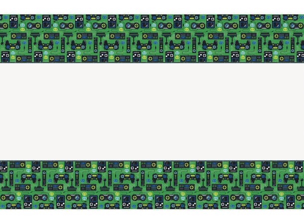 Gamer Birthday 1 Plastikduk firkantet - 137x214cm 