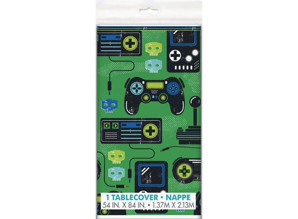 Gamer Birthday 1 Plastikduk firkantet - 137x214cm 