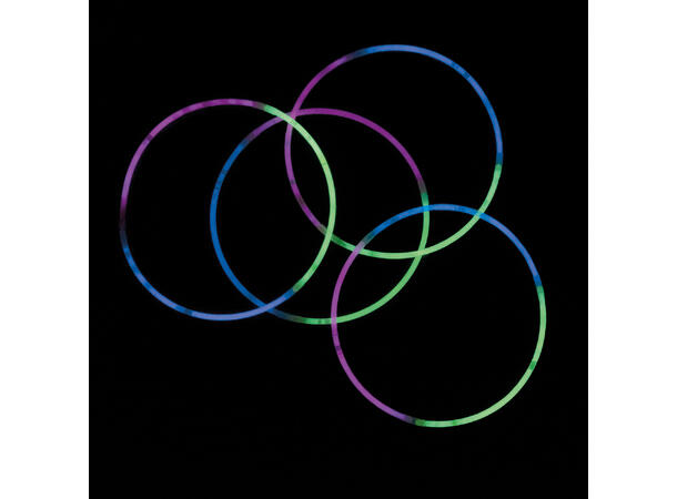 Glowstick halskjeder - Tricolor 4 Glowstick - 56cm
