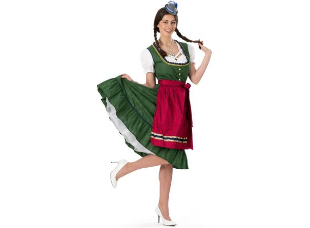 Oktoberfest kjole - Kristin 1 Sett - Kjole,bluse,forkle - Str 36-38 