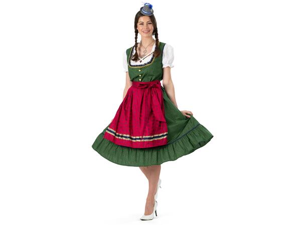 Oktoberfest kjole - Kristin 1 Sett - Kjole,bluse,forkle - Str 36-38 