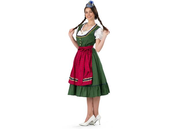 Oktoberfest kjole - Kristin 1 Sett - Kjole,bluse,forkle - Str 36-38 