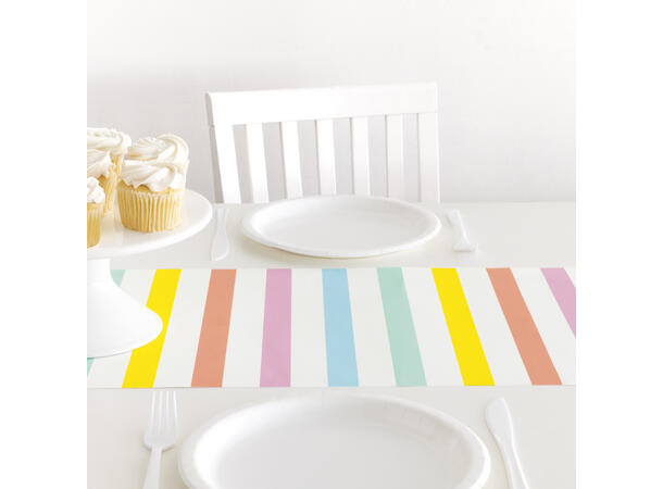 Pastel Ice Cream 1 Bordløper i papir - 0,3x2,13m