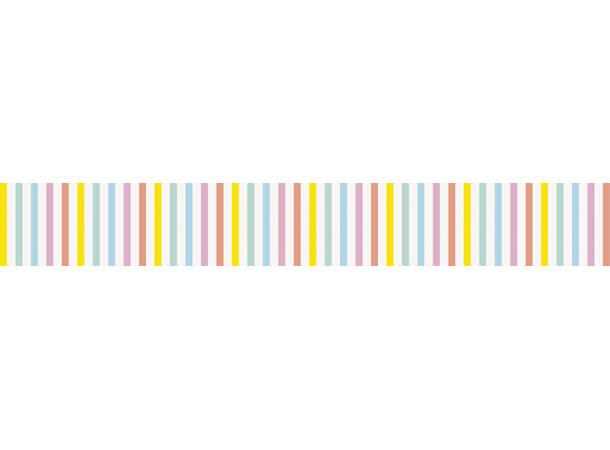 Pastel Ice Cream 1 Bordløper i papir - 0,3x2,13m