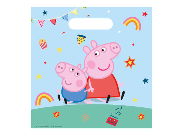 Peppa Pig Messy Play 4 Gjenbrukbare godteposer