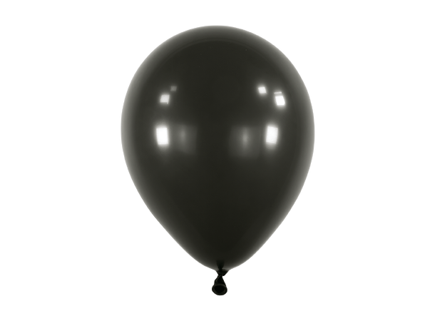 11R - Fashion Jet Black 50 Gummiballonger - 28cm (11")