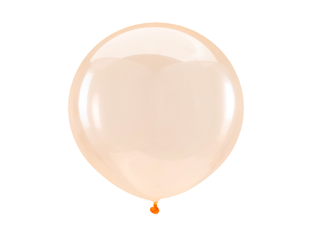 24R - Crystal Clearz™ Orange 4 Gummiballonger - 61cm (24")