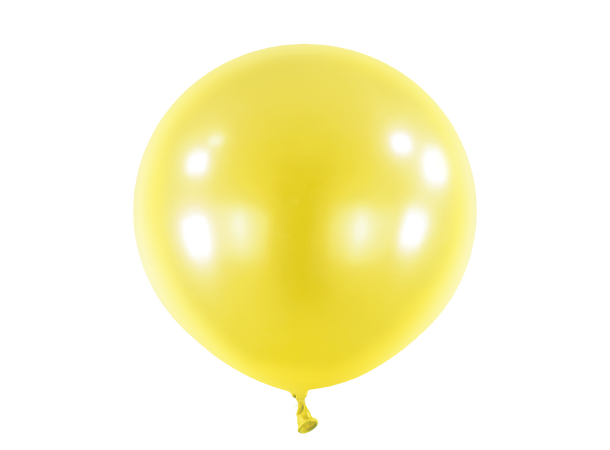 24R - Metallic Sunshine Yellow 4 Gummiballonger - 61cm (24")