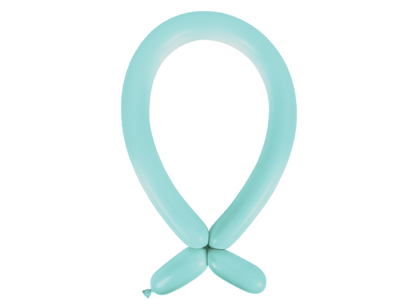 260A - Fashion Caribbean Blue 100 Gummiballonger til figurer