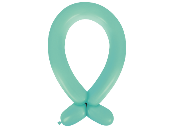 360A - Fashion Robins Egg Blue 50 Gummiballonger til figurer