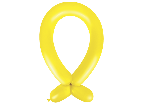 360A - Standard Sunshine Yellow 50 Gummiballonger til figurer