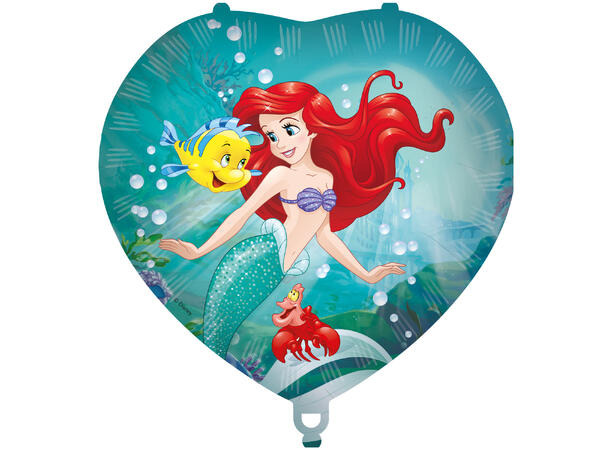 Ariel Curious 1 Folieballong hjerte - 18" (46cm)