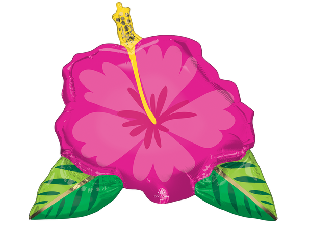 Beautiful Tropical Hibiscus 1 Stor folieballong med form - 63x68cm