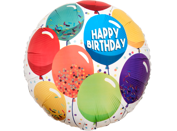 Birthday Celebration 1 Folieballong - Rund - 18" (43cm)
