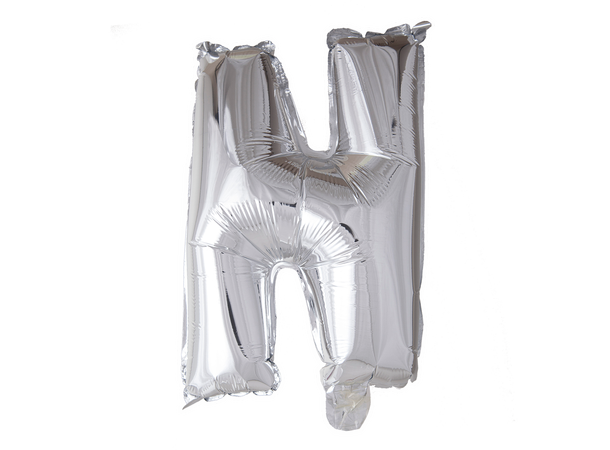 Bokstavballong - N - Sølv 1 Folieballong - 41cm (16")