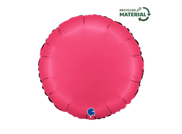 Ensfarget - Satin Lipstick 1 Folieballong - Rund - 18" (43cm)