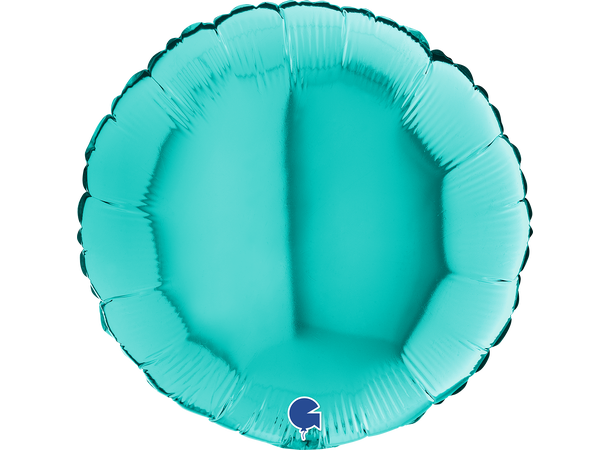 Ensfarget - Tiffany 1 Folieballong - Rund - 18" (43cm)