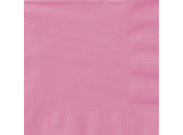 Ensfarget Mørk Rosa 20 Drikkeservietter - 25x25cm