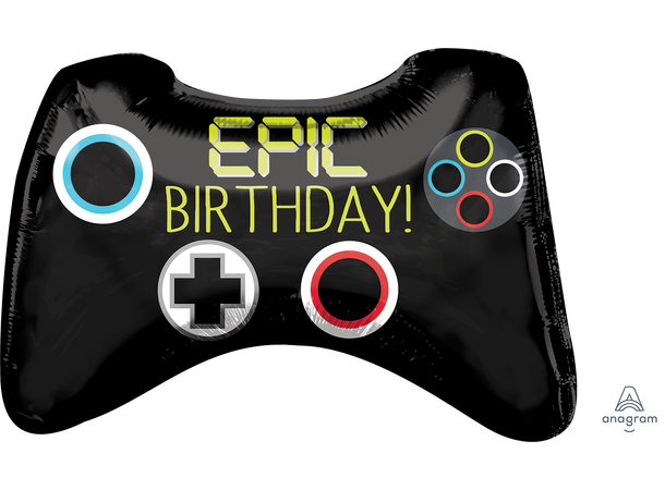 Epic Party Game Controller 1 Stor folieballong med form - 71x45cm