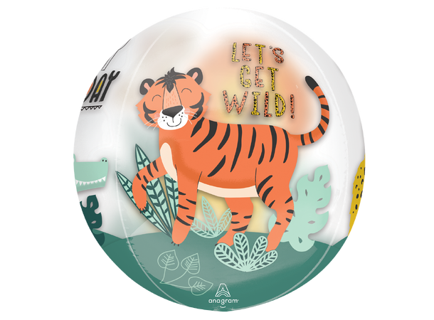 Get Wild Birthday 1 Ballongball - ORBZ - 38x40cm