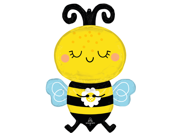 Happy Bee 1 Stor folieballong med form - 55x81cm