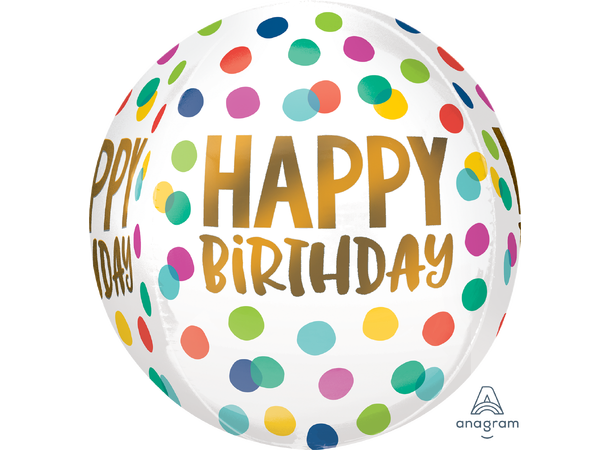 Happy Dots 1 Ballongball - ORBZ - 38x40cm